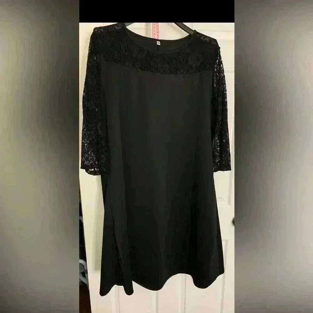 Lace Cocktail Swing MIDI Dress - Picture 1 of 16